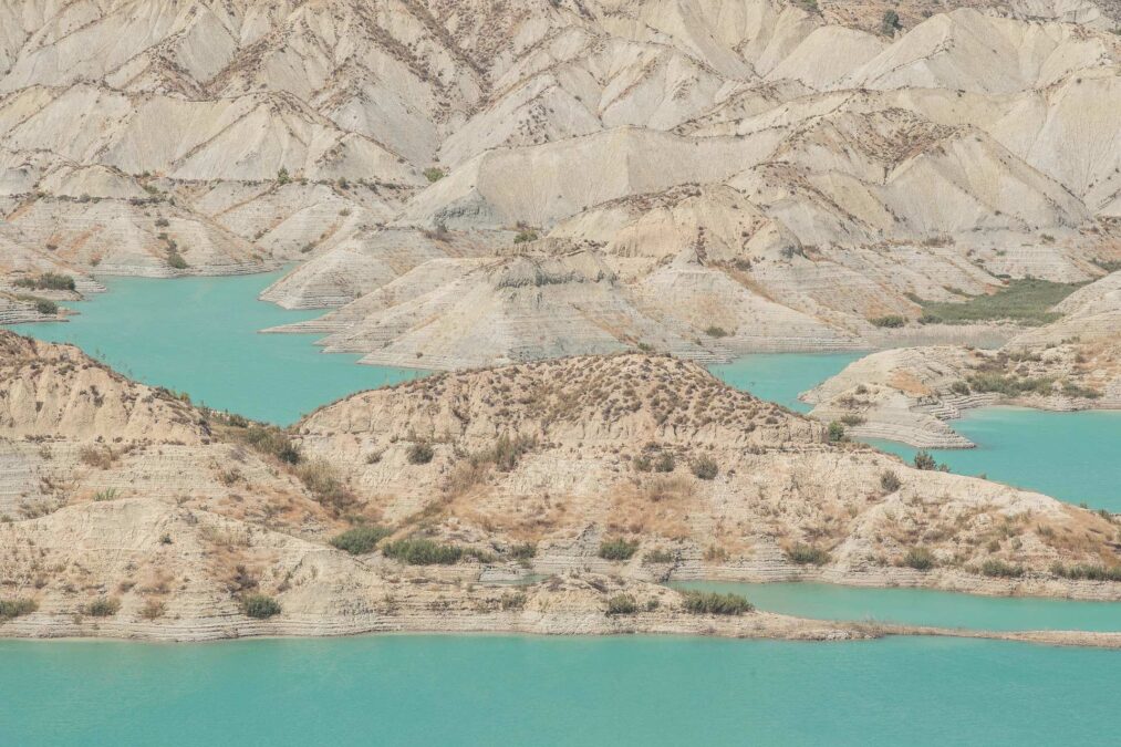 Las líneas de los niveles del agua en las reservas de Algeciras, en 2017 al 22% de su capacidad.